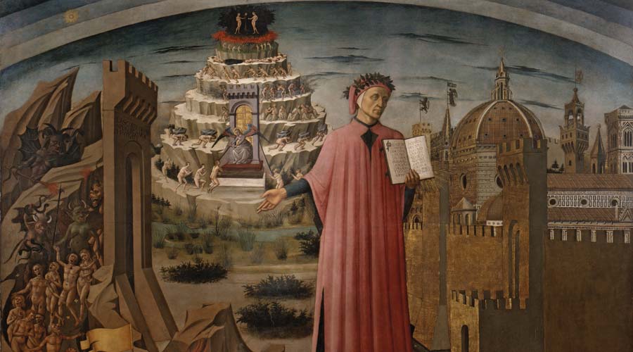 "Dante e il suo poema", Domenico di Michelino (1465)